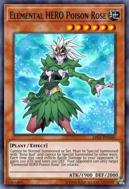Elemental HERO Poison Rose - LCGX-EN036 - Rare - 1st Edition