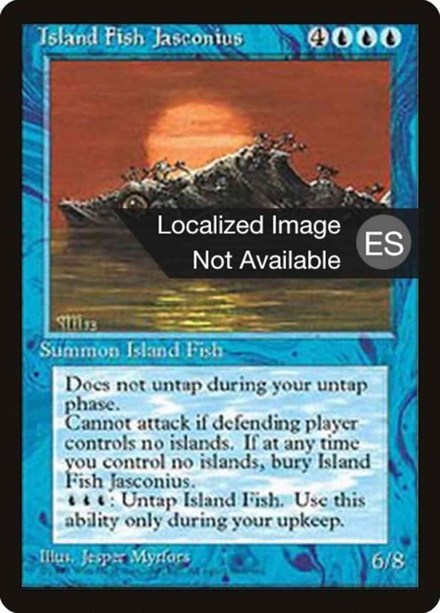 Island Fish Jasconius - Korean [78] [Fourth Edition Black Border: Korean] [Non-Foil]