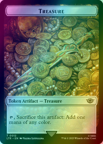 Food Token (09) // Treasure Token (12) [The Lord of the Rings: Tales of Middle-earth: Tokens] [Foil]