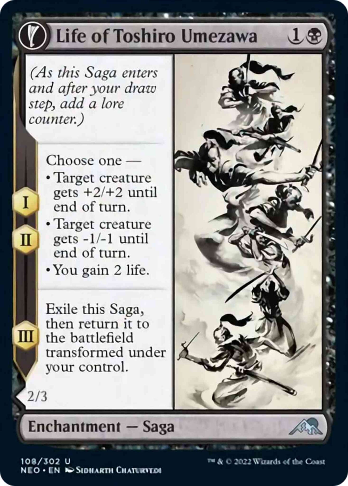 Life of Toshiro Umezawa // Memory of Toshiro [108] [Kamigawa: Neon Dynasty] [Non-Foil]