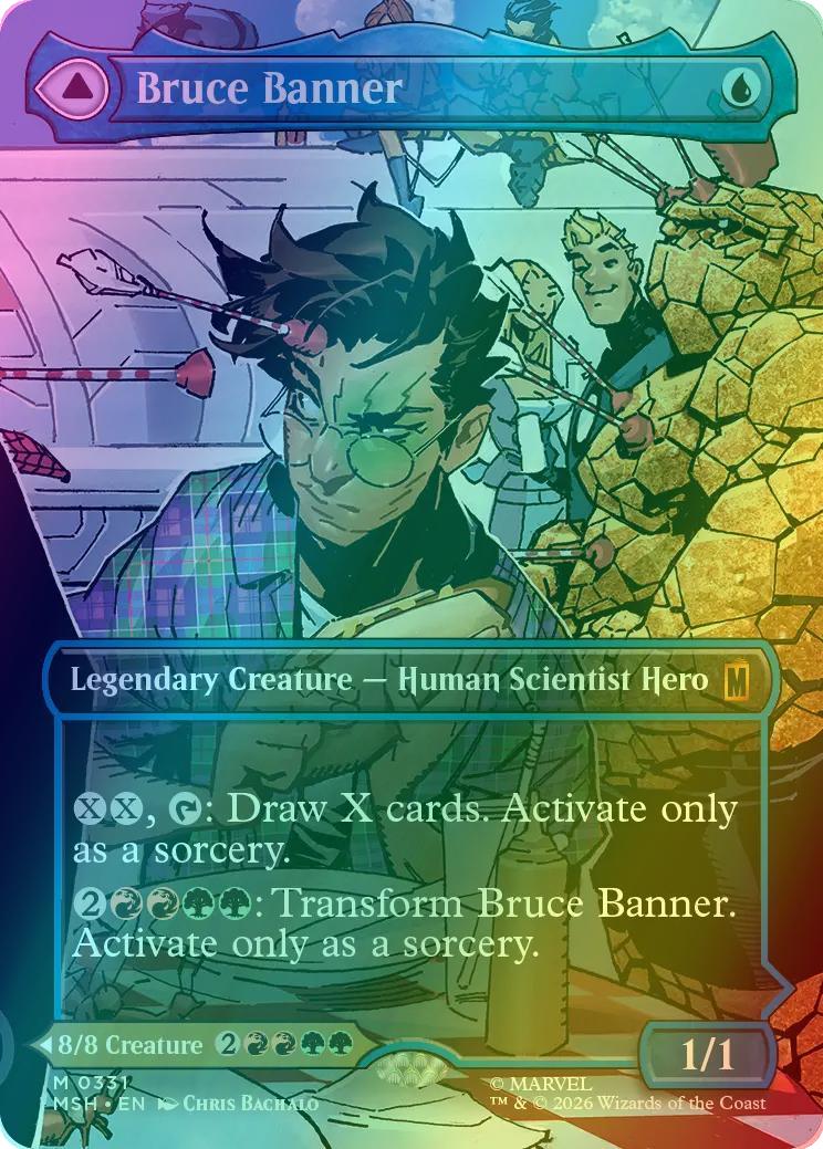 Bruce Banner // The Incredible Hulk [331] [Borderless] [Scene] [Marvel Super Heroes] [Foil]