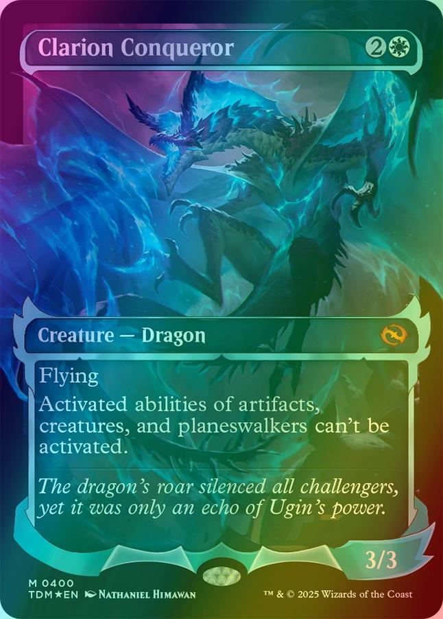 Clarion Conqueror [400] [Ghostfire Showcase] [Tarkir: Dragonstorm] [Foil]
