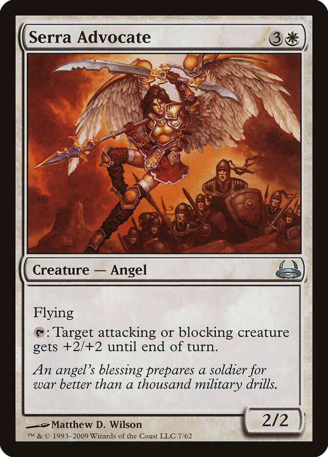 Serra Advocate [7] [Duel Decks: Divine vs. Demonic] [Non-Foil]
