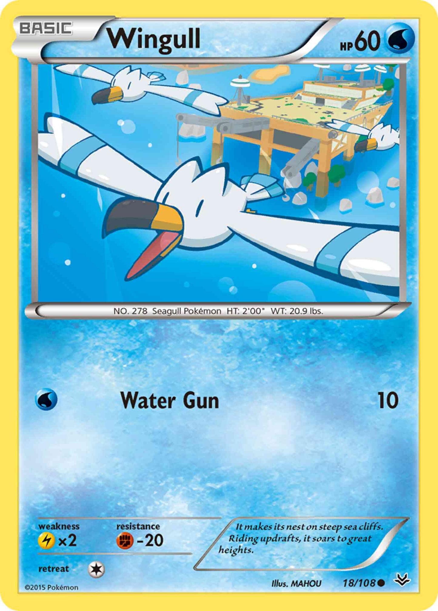 Wingull - 18/108 - Common [xy6-18] [Non-Holo]