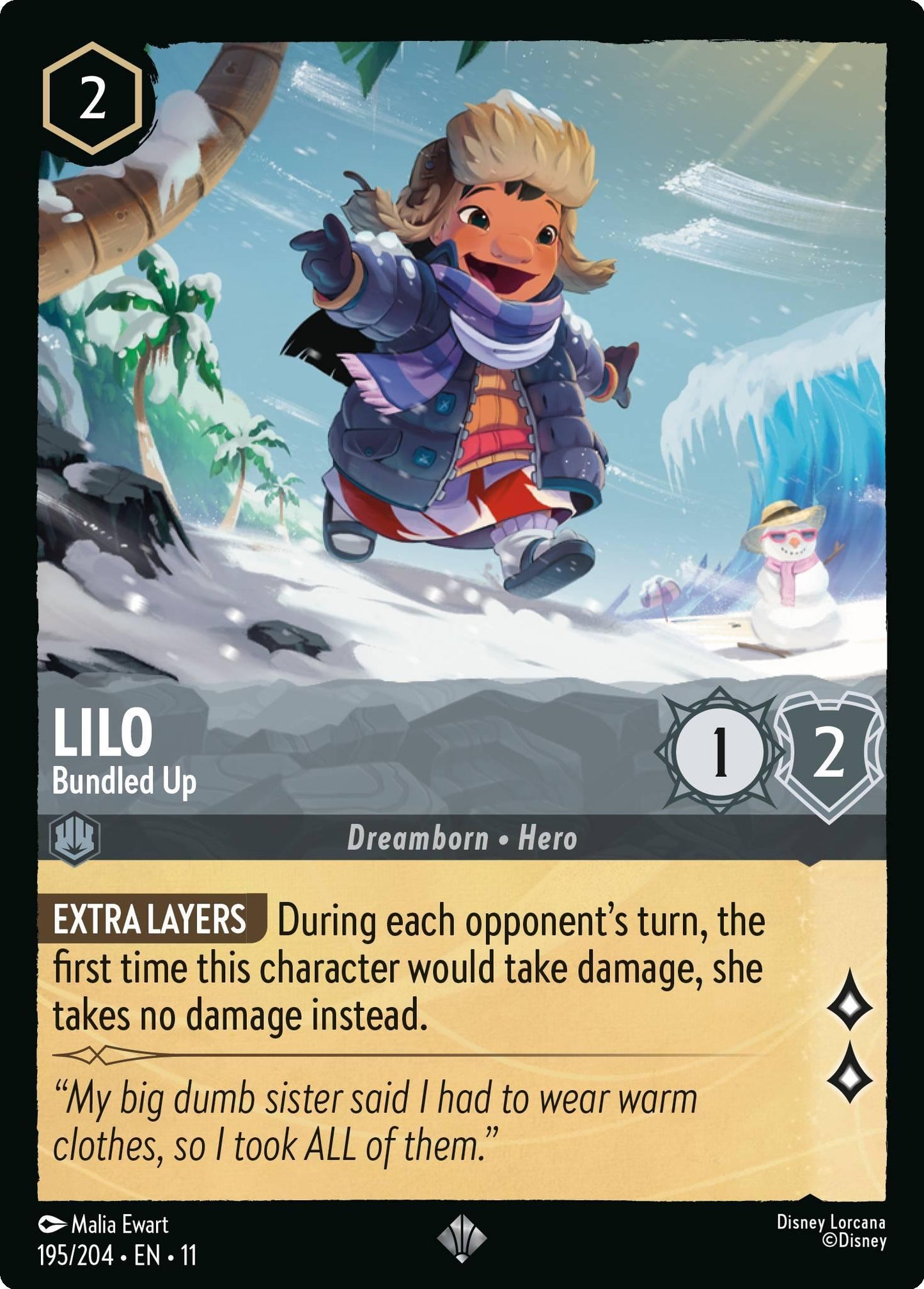 Lilo - Bundled Up - 195/204 [Winterspell] [Non-Foil]