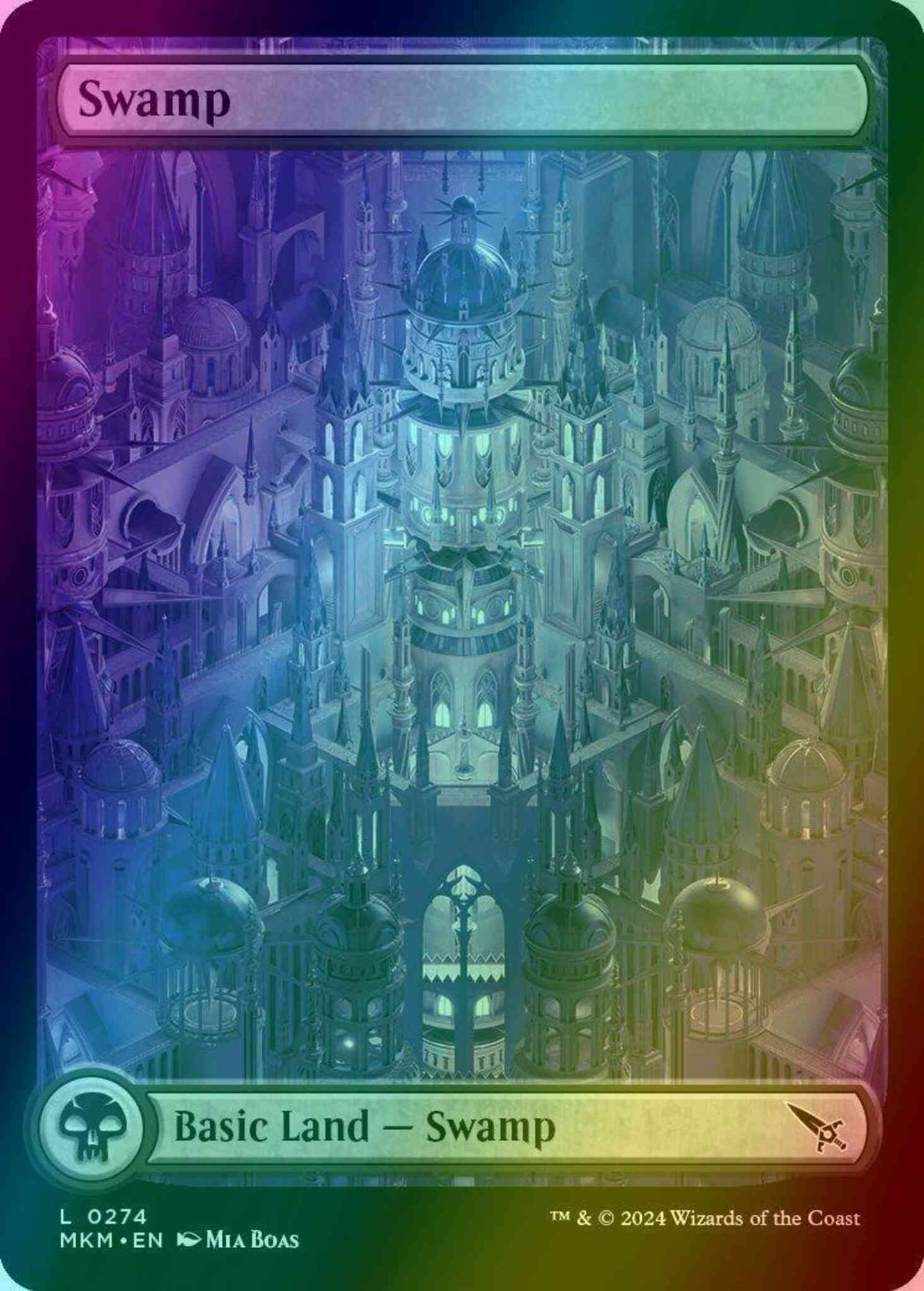 Swamp [274] [Full Art] [Murders at Karlov Manor] [Foil]