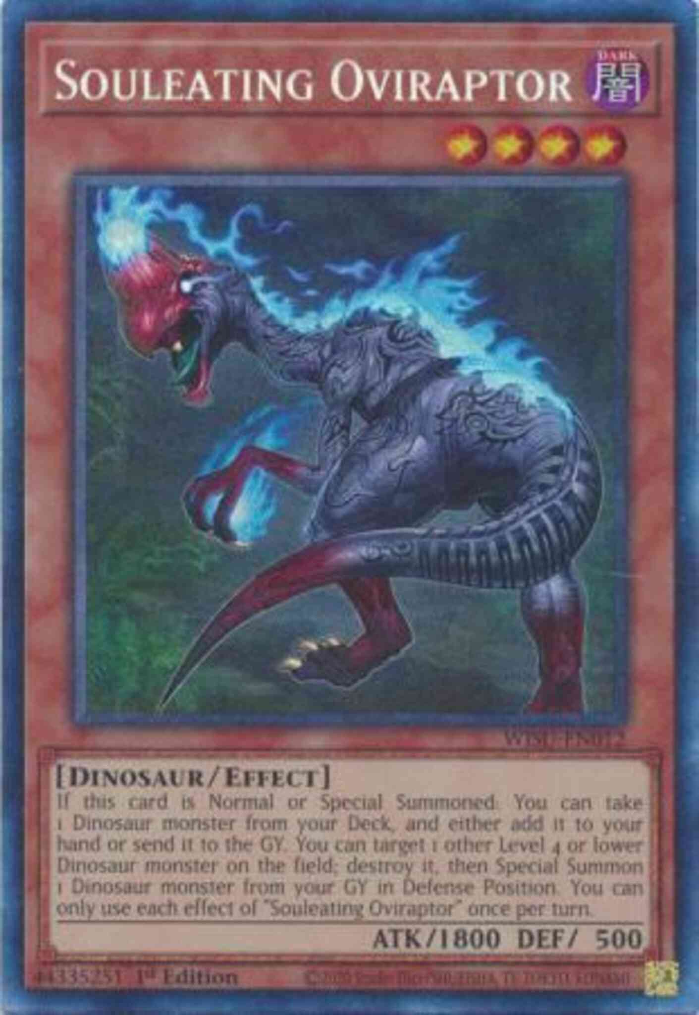 Souleating Oviraptor - WISU-EN012 - Collector's Rare - 1st Edition