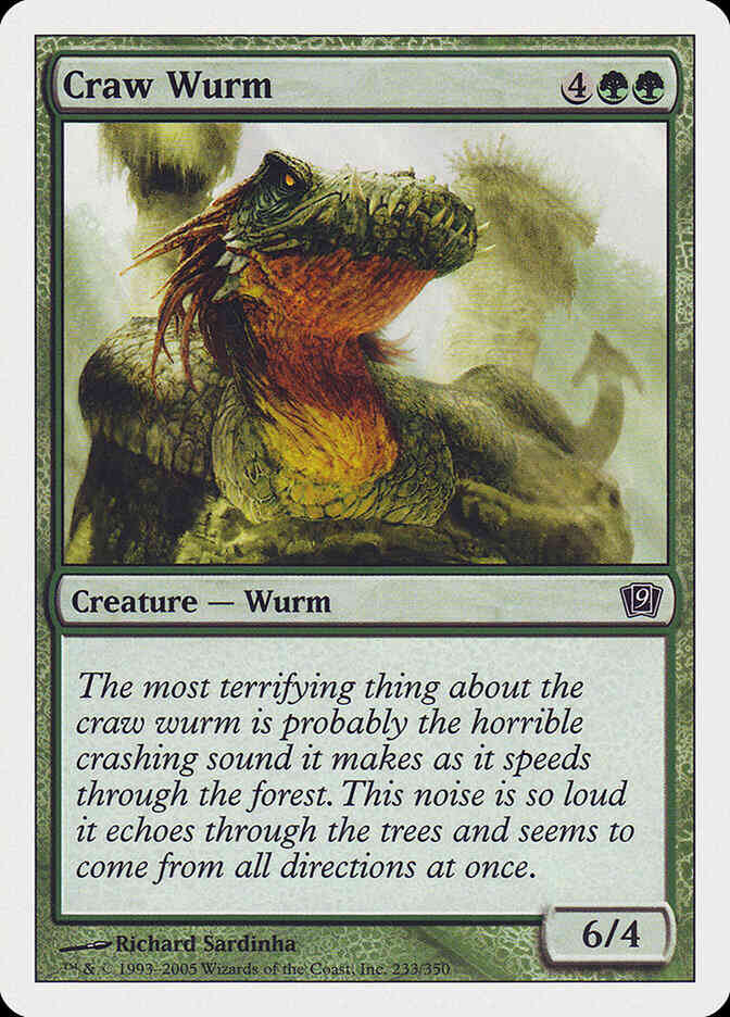 Craw Wurm [233] [Ninth Edition] [Non-Foil]