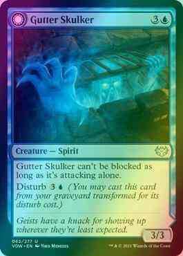Gutter Skulker // Gutter Shortcut [62] [Innistrad: Crimson Vow] [Foil]