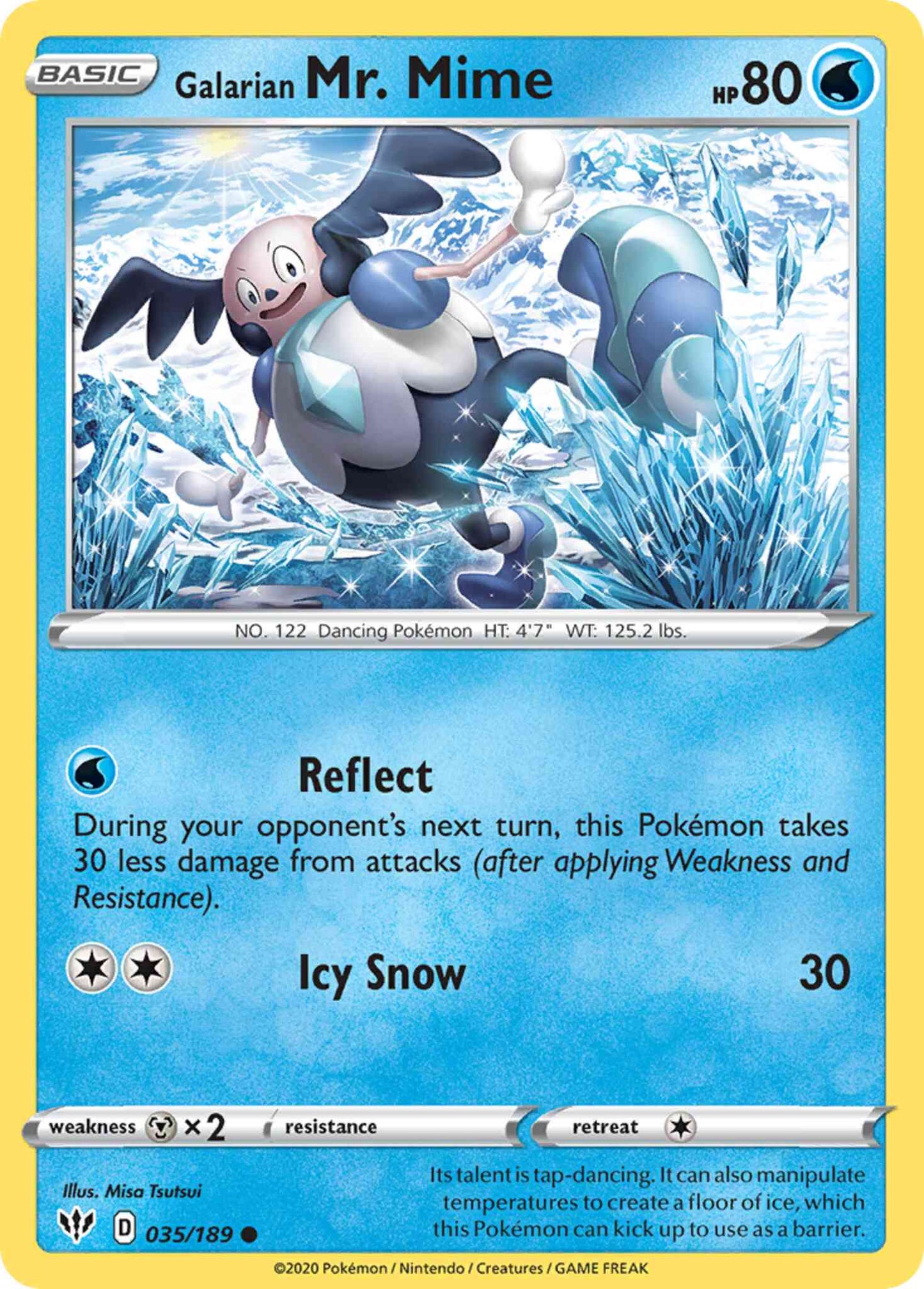 Galarian Mr. Mime - 035/189 - Common [swsh3-035] [Reverse Holo]