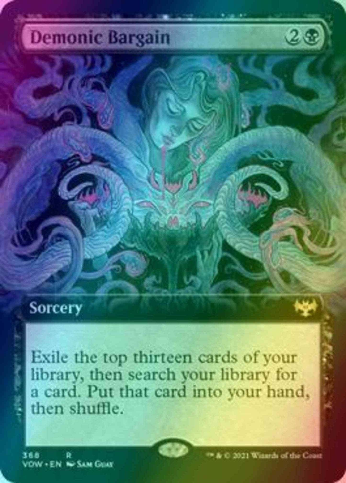Demonic Bargain [368] [Extended Art] [Innistrad: Crimson Vow] [Foil]