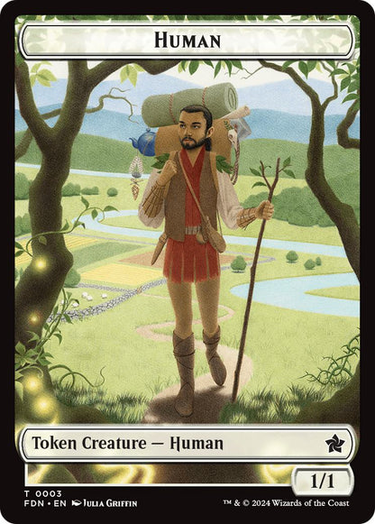 Copy Token (26) // Human Token (03) [Foundations: Tokens] [Non-Foil]
