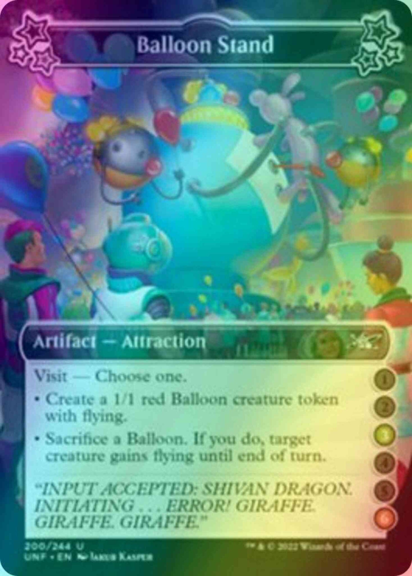 Balloon Stand (3/6) [200b] [Borderless] [Unfinity] [Foil]