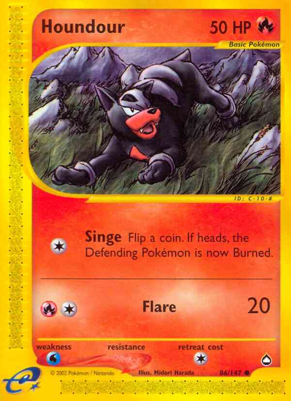 Houndour - 86/147 - Common [ecard2-86] [Non-Holo]