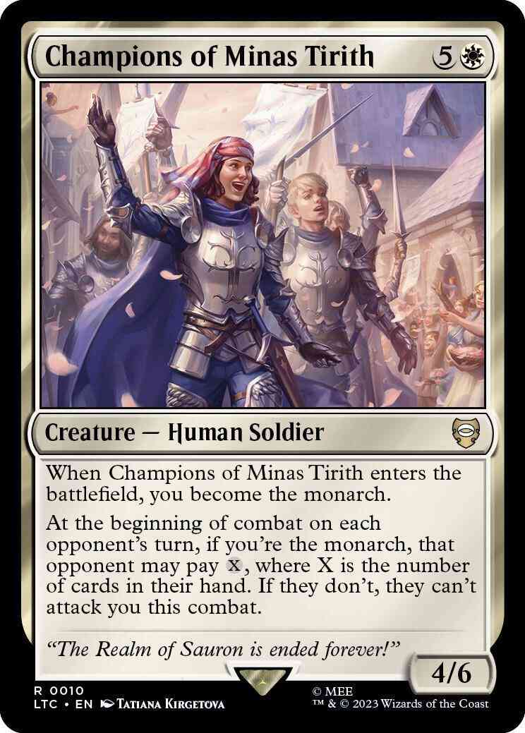 Champions of Minas Tirith [10] [The Lord of the Rings: Tales of Middle-earth: Commander] [Non-Foil]