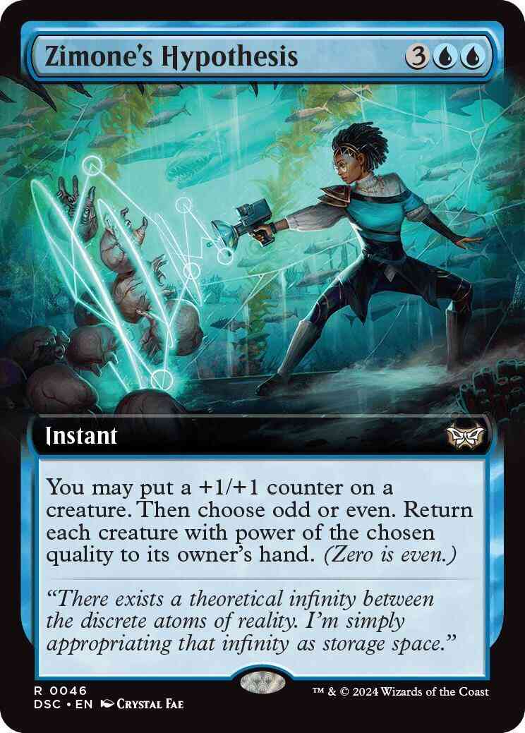 Zimone's Hypothesis [46] [Extended Art] [Duskmourn: House of Horror: Commander] [Non-Foil]