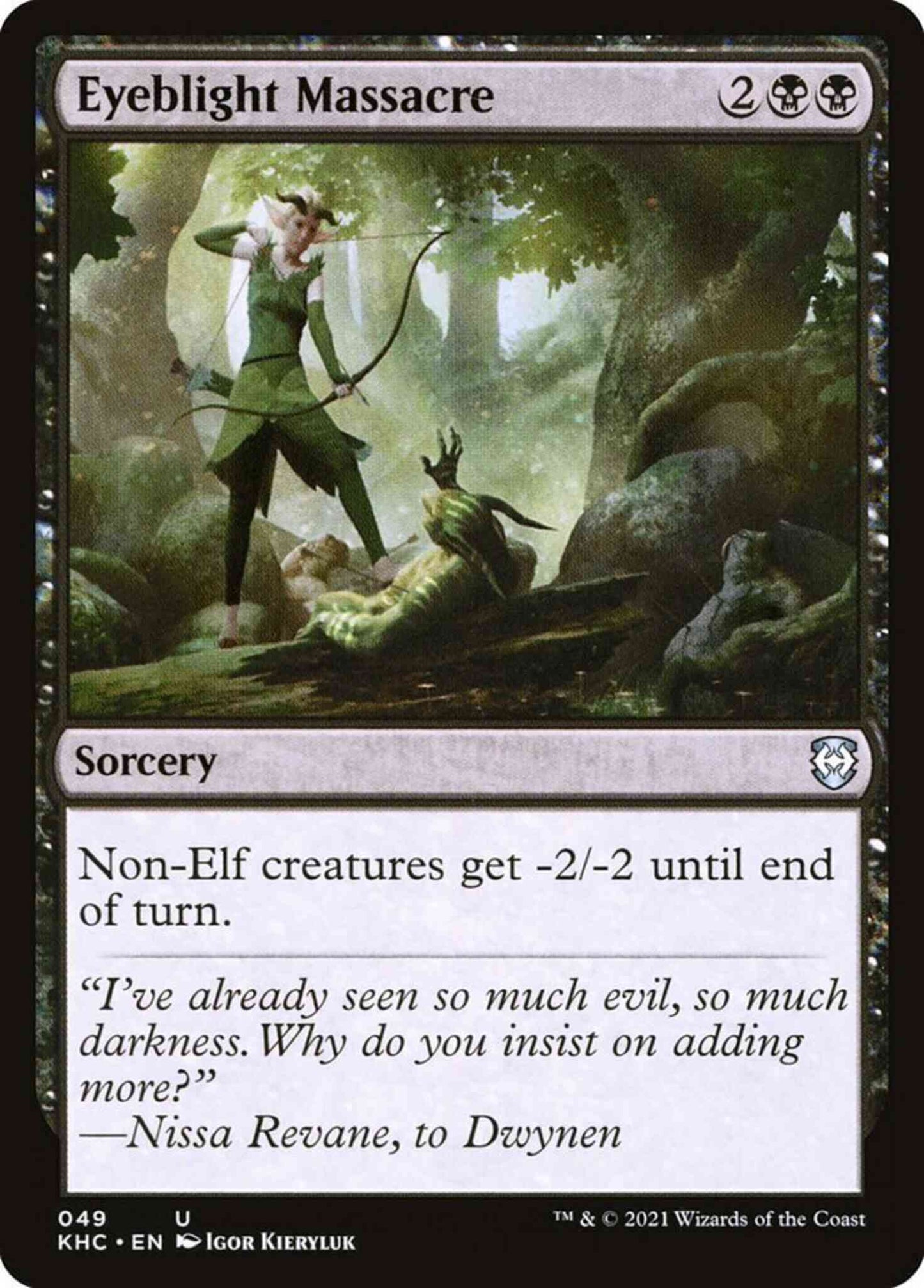 Eyeblight Massacre [49] [Kaldheim Commander] [Non-Foil]