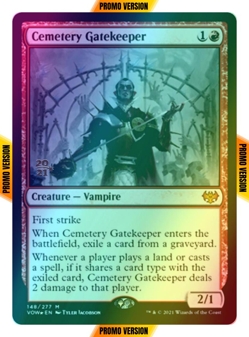 Cemetery Gatekeeper [Prerelease] [148s] [Innistrad: Crimson Vow: Promos] [Foil]
