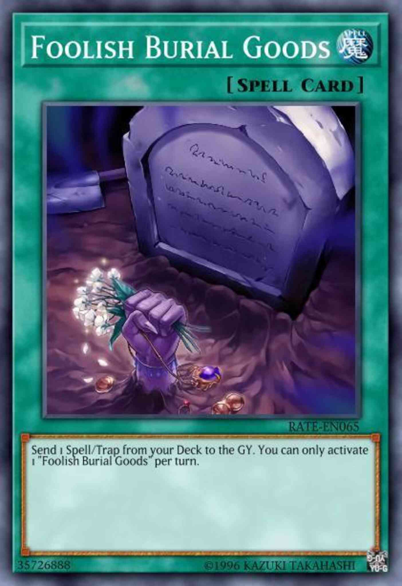 Foolish Burial Goods - MP17-EN218 - Secret Rare - 1st Edition