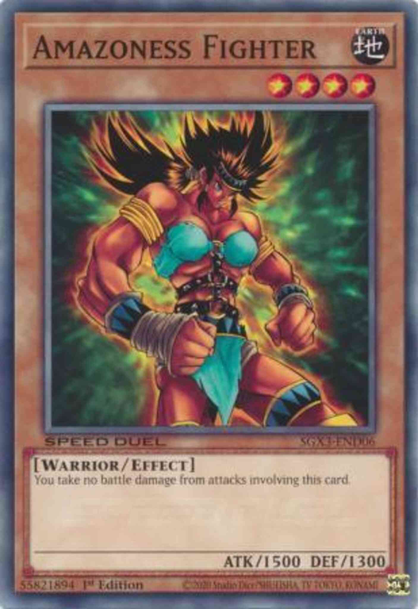 Amazoness Fighter - SGX3-END06 - Common - 1st Edition