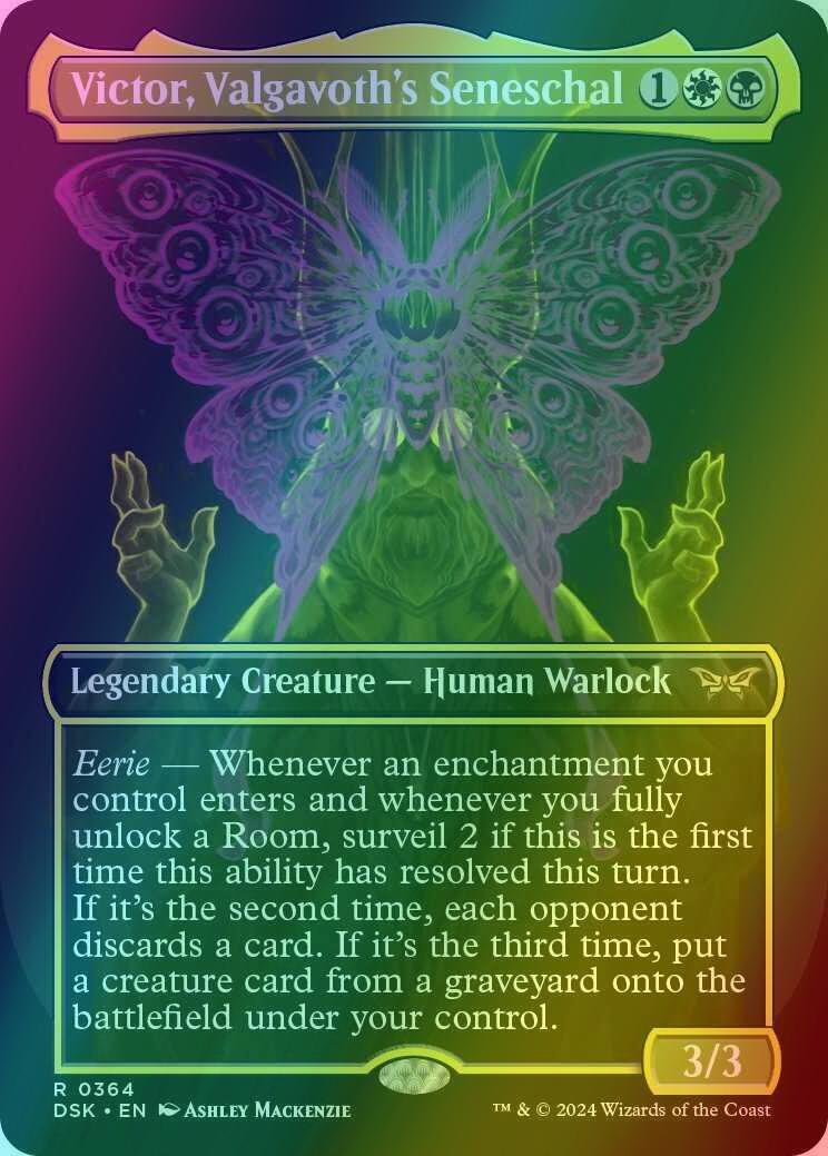 Victor, Valgavoth's Seneschal [364] [Borderless] [Double Exposure] [Duskmourn: House of Horror] [Foil]