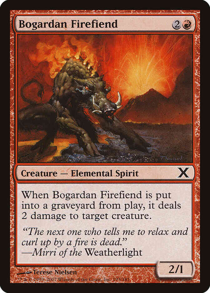 Bogardan Firefiend [193] [Tenth Edition] [Non-Foil]