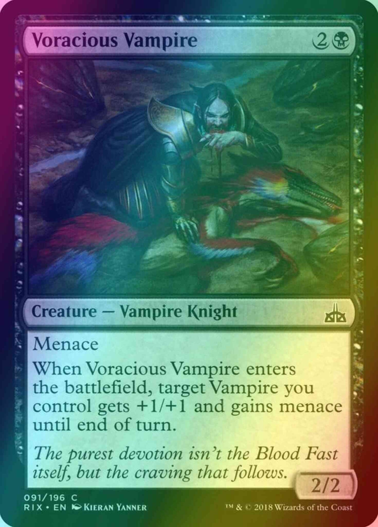 Voracious Vampire [91] [Rivals of Ixalan] [Foil]