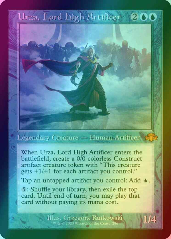 Urza, Lord High Artificer [296] [Retro Frame] [Dominaria Remastered] [Foil]