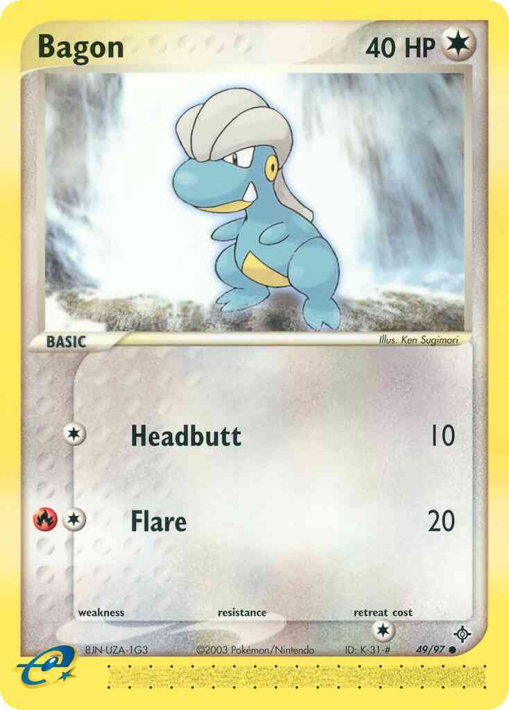 Bagon - 49/97 - Common [ex3-49] [Non-Holo]