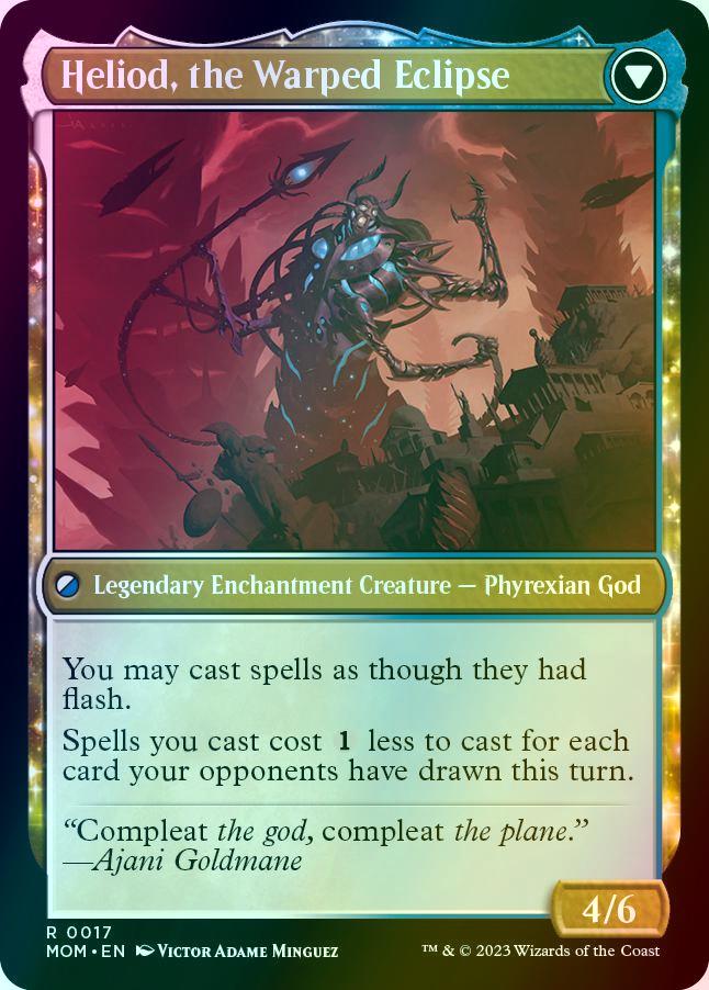 Heliod, the Radiant Dawn // Heliod, the Warped Eclipse [17] [March of the Machine] [Foil]