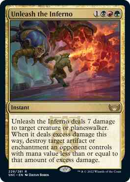 Unleash the Inferno [229] [Streets of New Capenna] [Non-Foil]