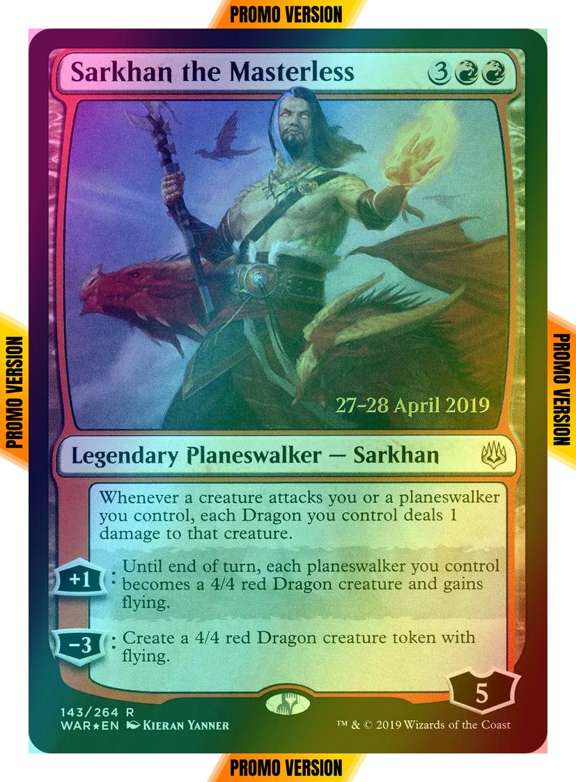 Sarkhan the Masterless [Prerelease] [143s] [War of the Spark Promos] [Foil]