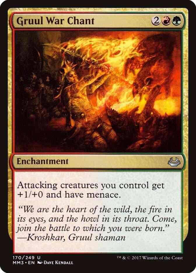 Gruul War Chant [170] [Modern Masters 2017] [Non-Foil]