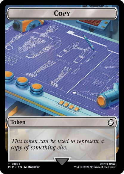 Copy Token (01) // Junk Token (15) [Fallout: Tokens] [Non-Foil]