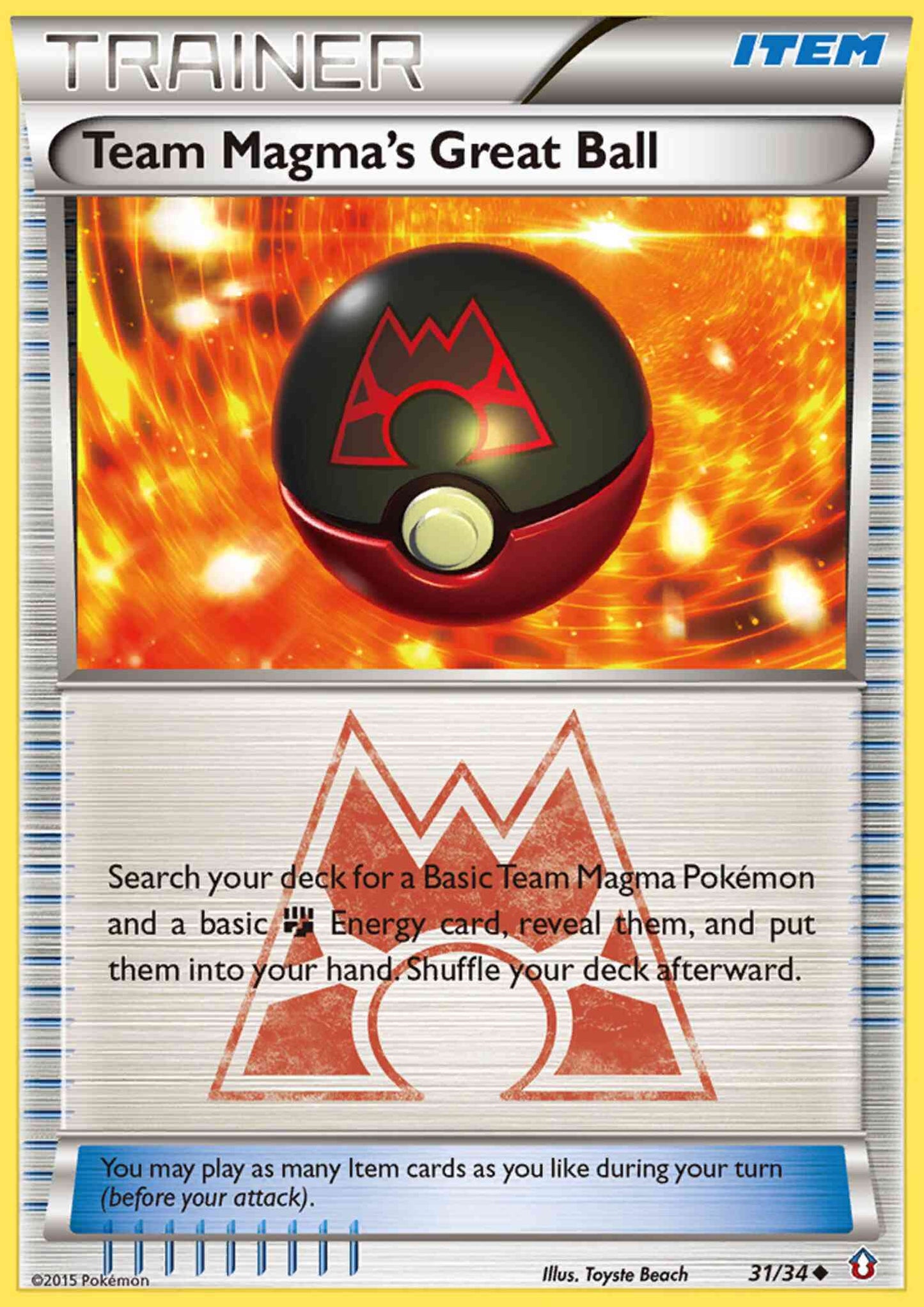 Team Magma's Great Ball - 31/34 - Uncommon [dc1-31] [Non-Holo]