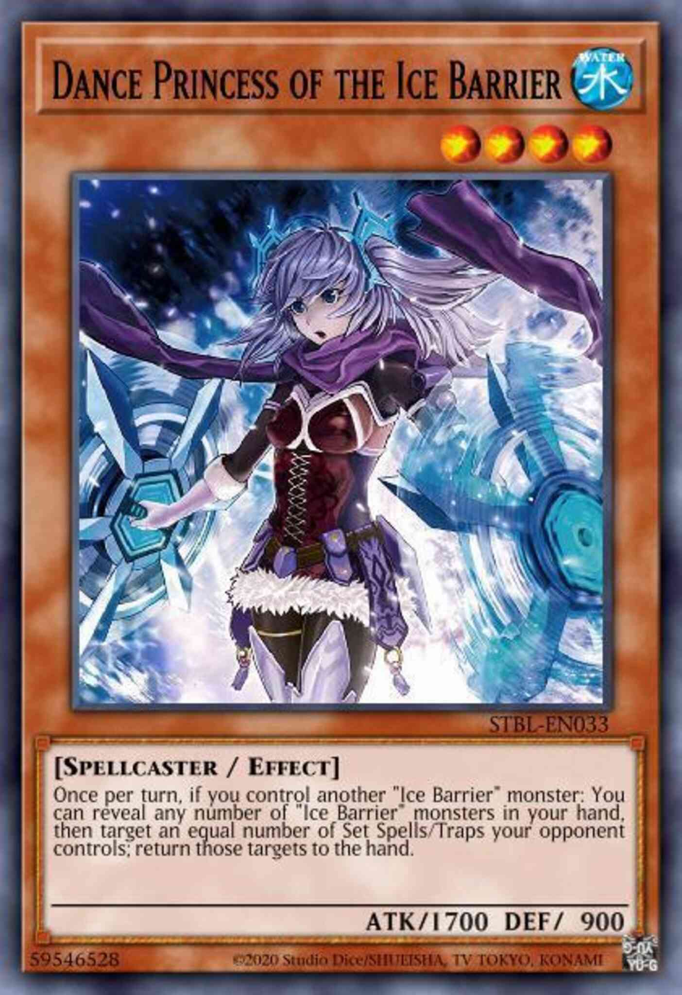 Dance Princess of the Ice Barrier - STBL-EN033 - Super Rare - 1st Edition