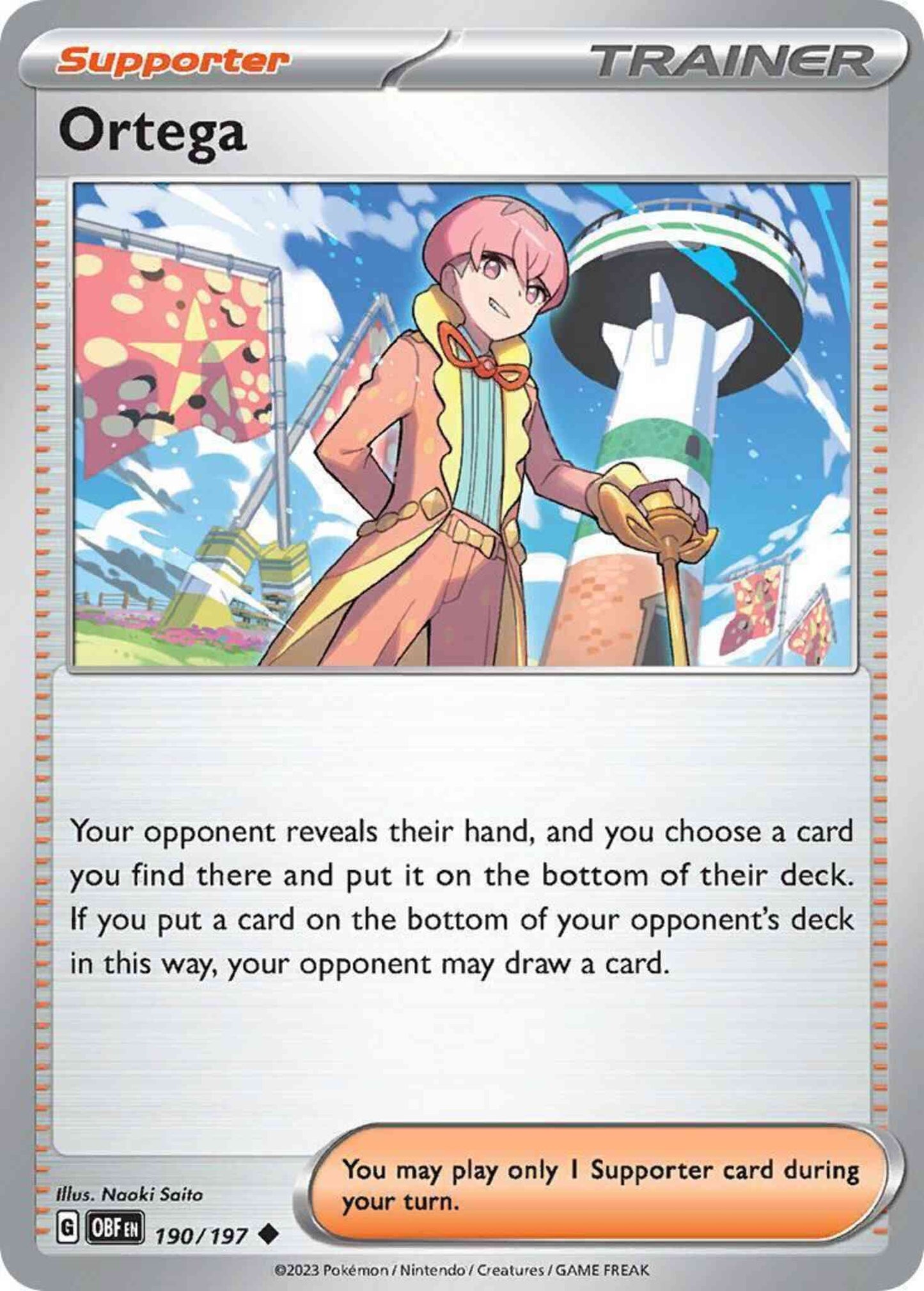 Ortega - 190/197 - Uncommon [sv03-190] [Non-Holo]