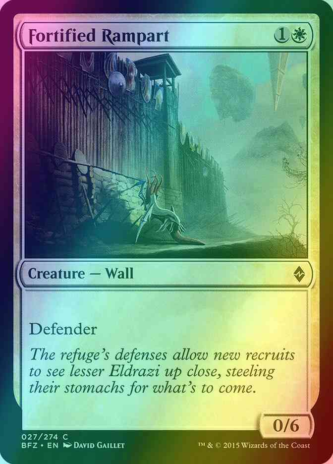 Fortified Rampart [27] [Battle for Zendikar] [Foil]