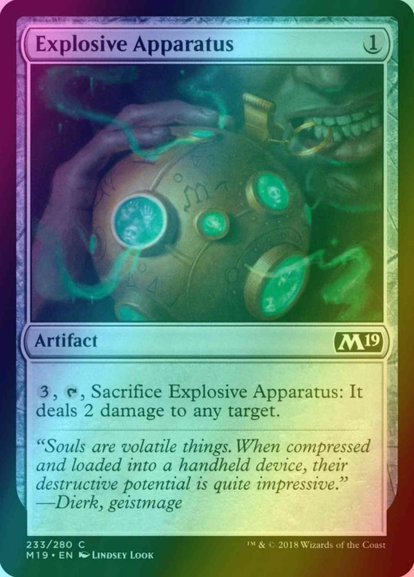 Explosive Apparatus [233] [Core Set 2019] [Foil]
