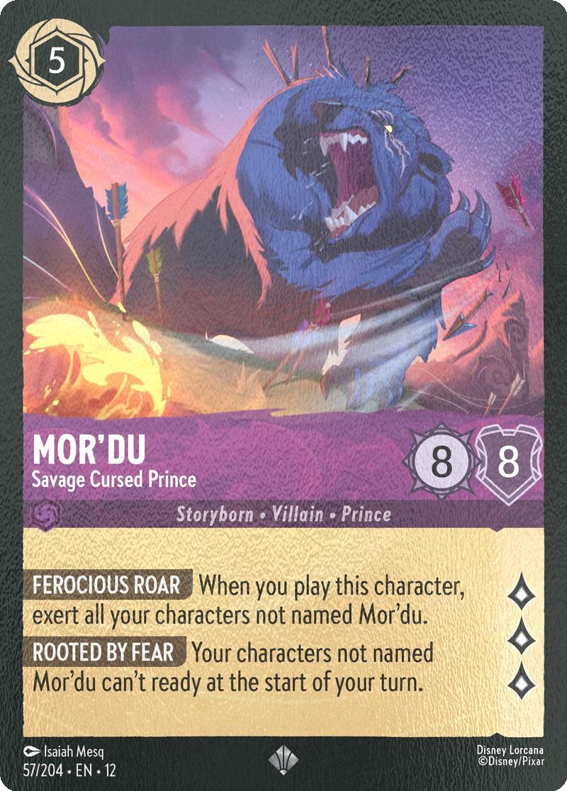 Mor'du - Savage Cursed Prince - 57/204 [Wilds Unknown] [Cold Foil]