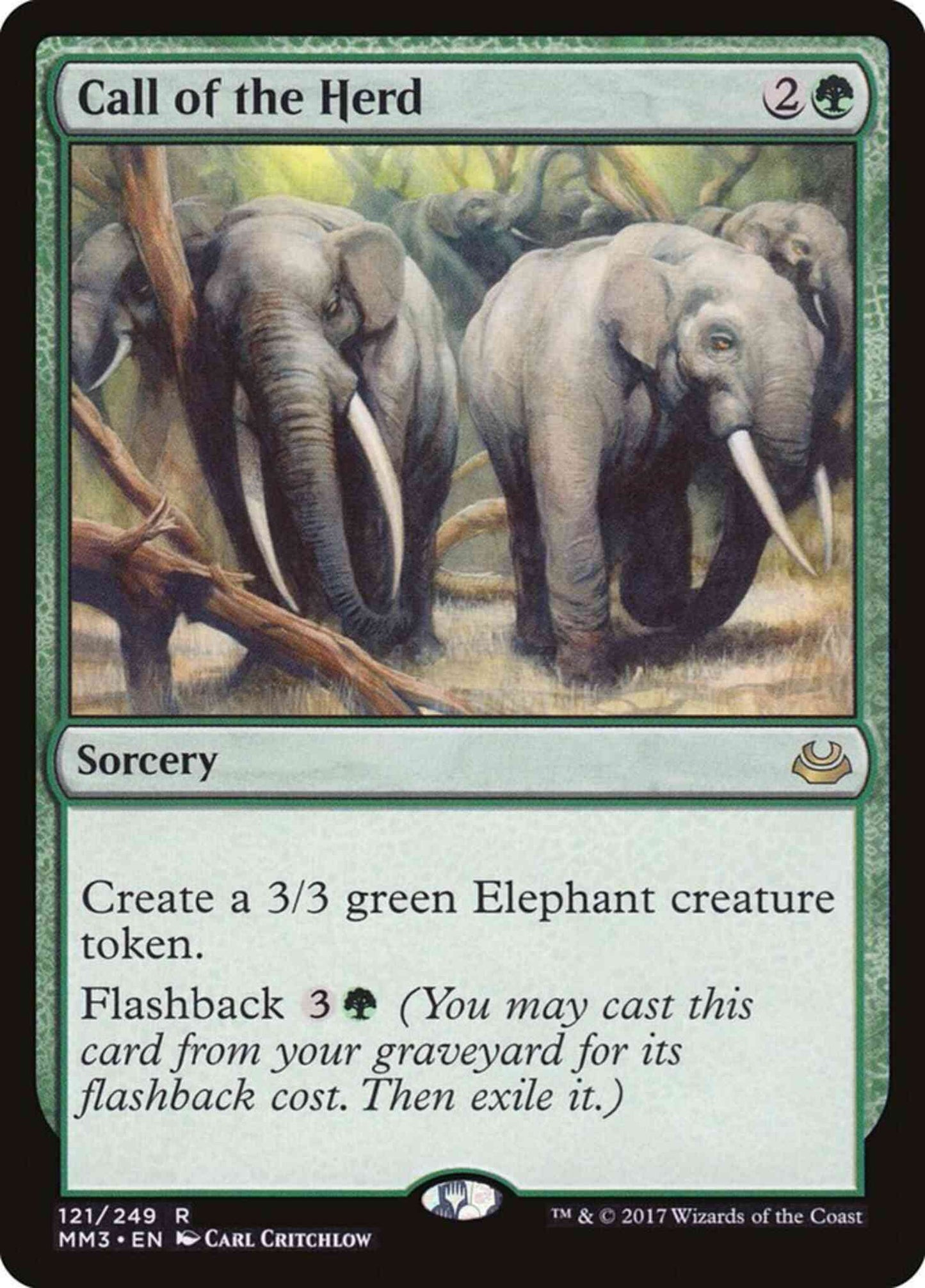Call of the Herd [121] [Modern Masters 2017] [Non-Foil]