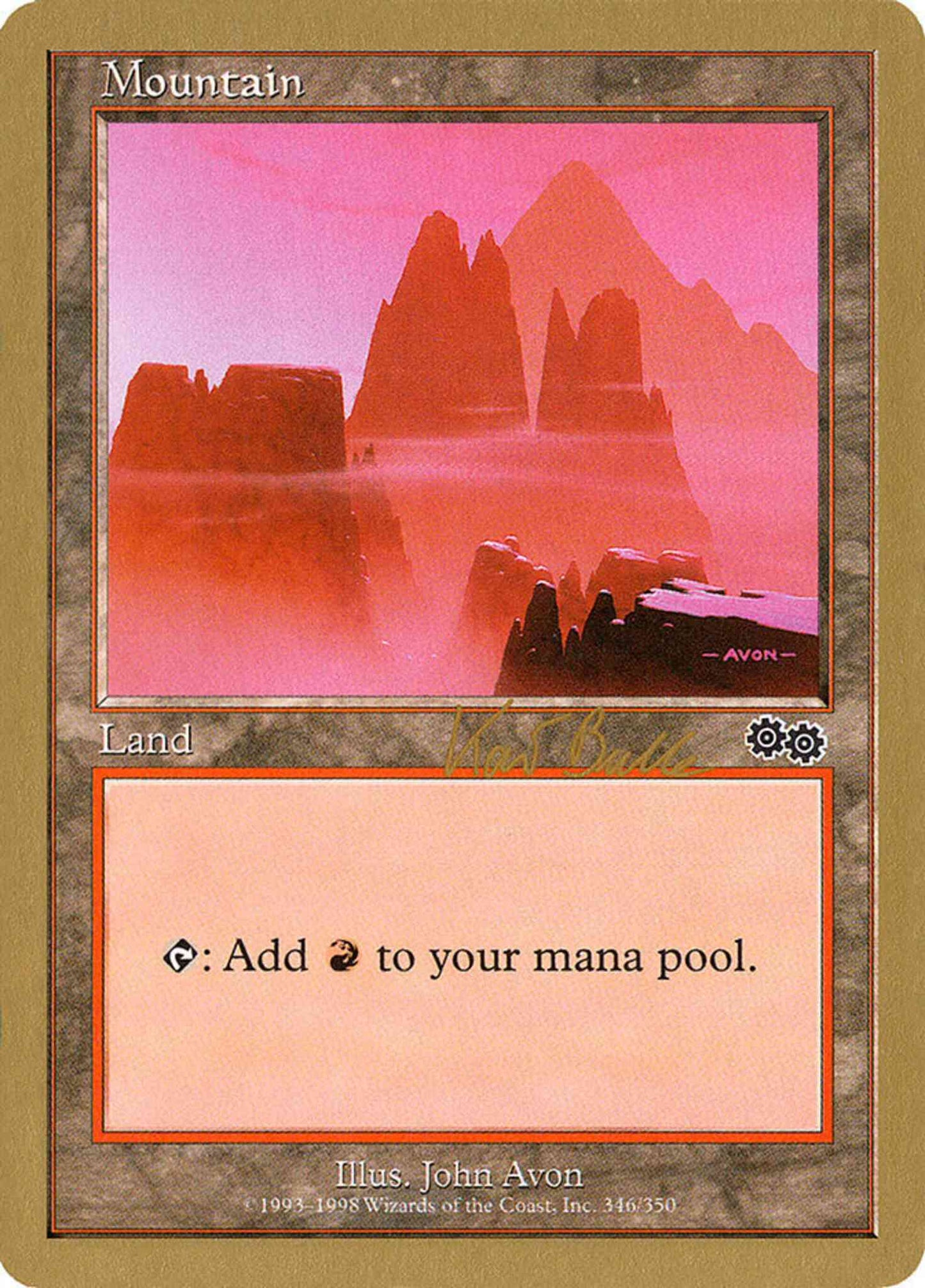 Mountain [kb346] [Kai Budde] [346] [World Championship Decks 1999] [Non-Foil]