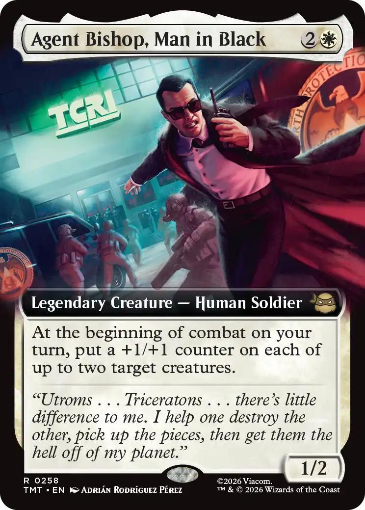 Agent Bishop, Man in Black [258] [Extended Art] [Teenage Mutant Ninja Turtles] [Non-Foil]