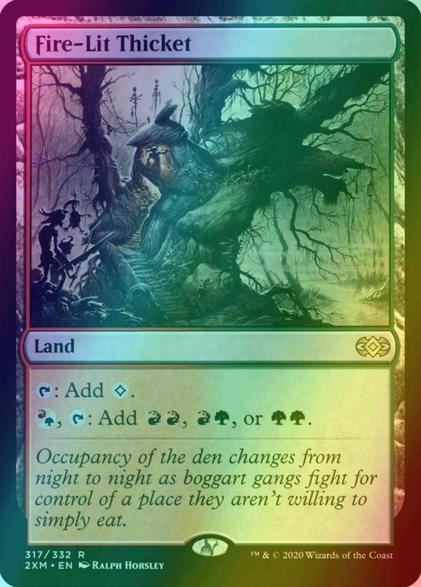 Fire-Lit Thicket [317] [Double Masters] [Foil]