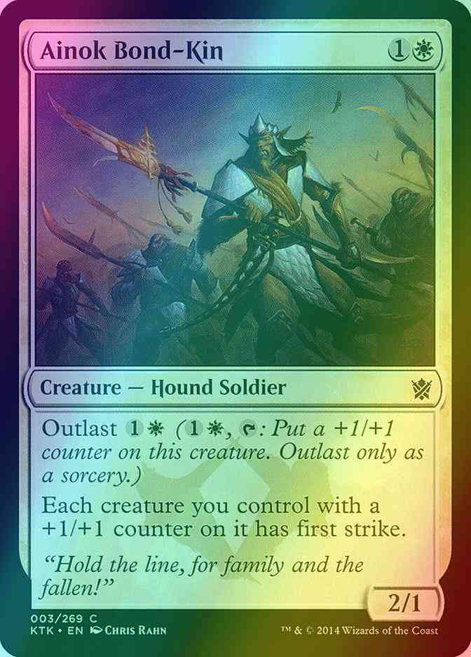 Ainok Bond-Kin [3] [Khans Of Tarkir] [Foil]