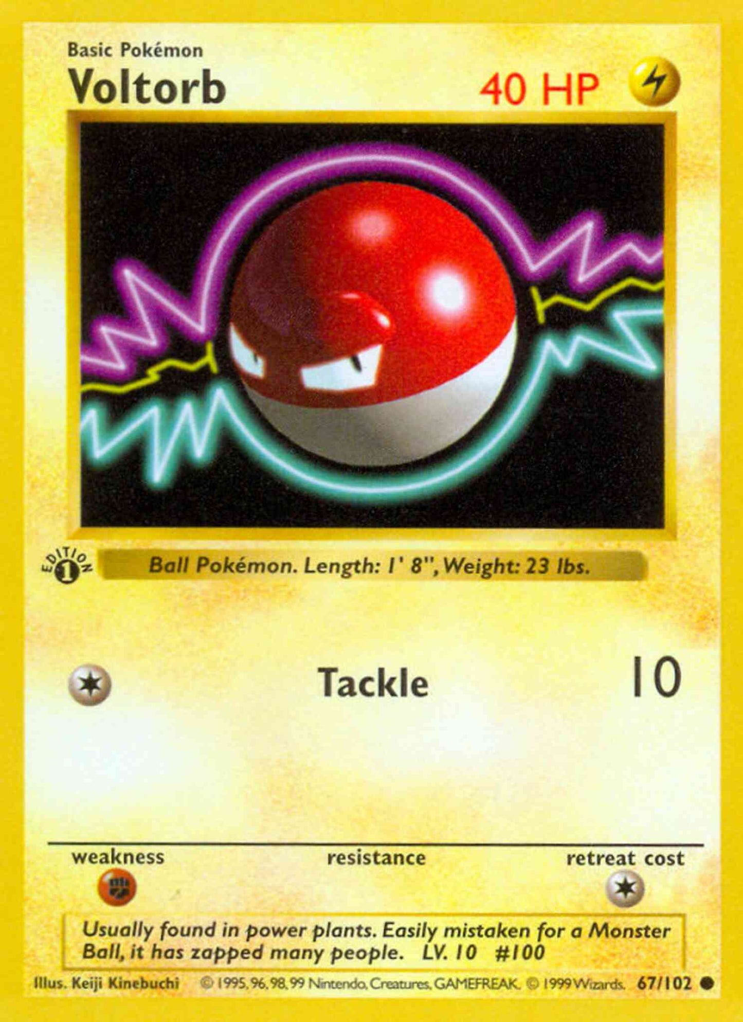 Voltorb - 67/102 - Common - 1st Edition [base1-67] [Non-Holo]