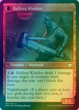 Ballista Watcher // Ballista Wielder [143] [Innistrad: Crimson Vow] [Foil]