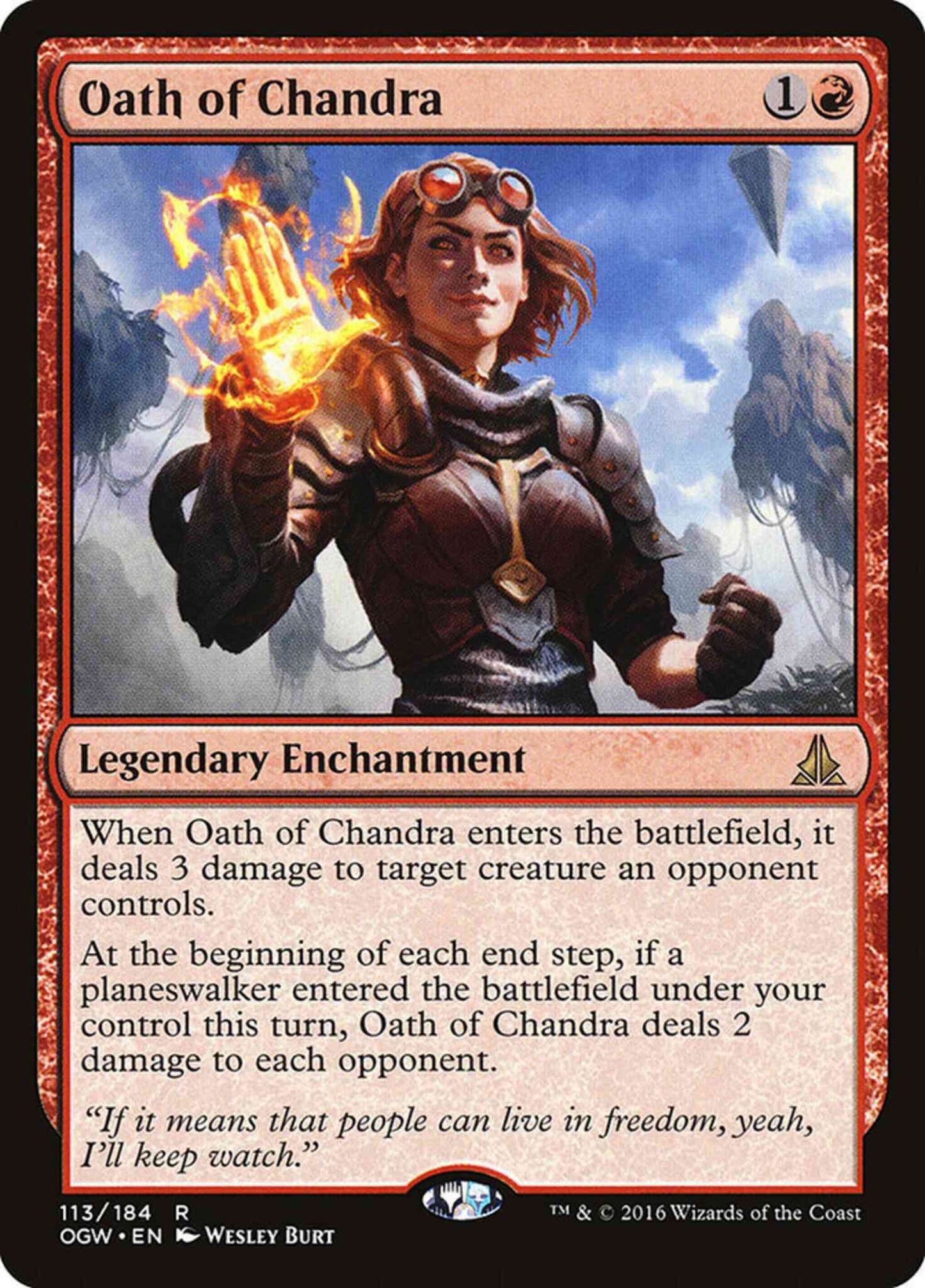 Oath of Chandra [113] [Oath of the Gatewatch] [Non-Foil]