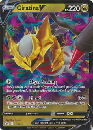 Giratina V - 130/196 - Rare Holo V [swsh11-130] [Ultra]