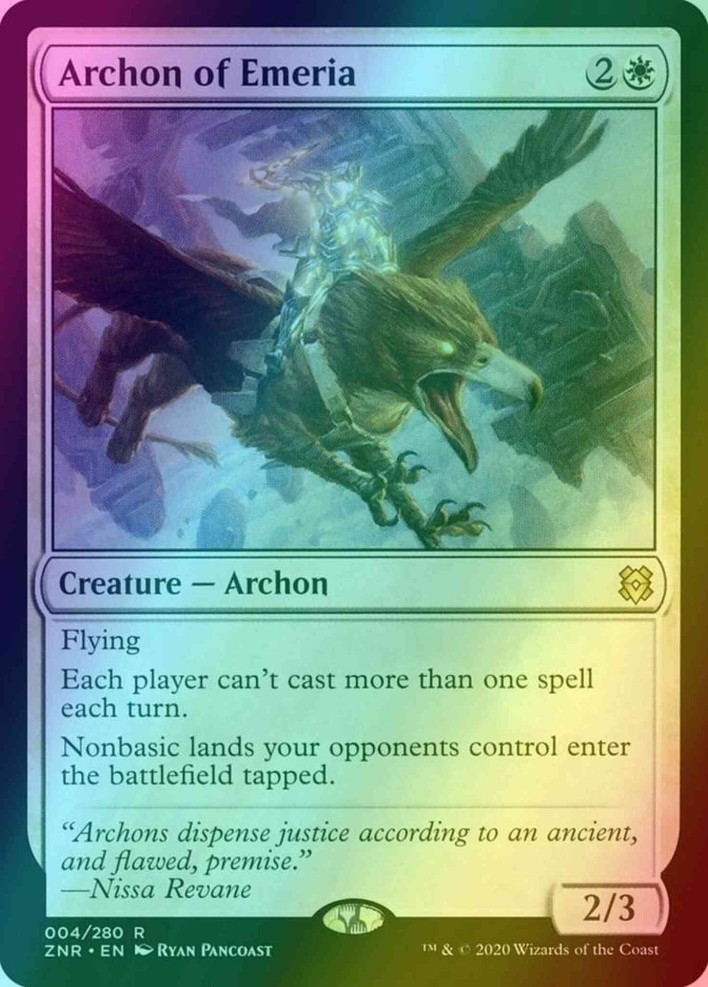 Archon of Emeria [4] [Zendikar Rising] [Foil]
